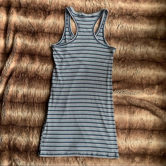 Splendid Collection Racerback Blue Striped Dress - Picture 2 of 5